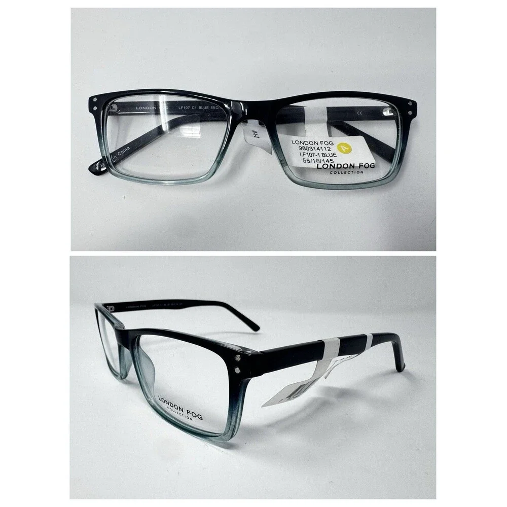 London Fog LF107 Blue Gradient Eyeglass Frames New Old Stock 55-18-145